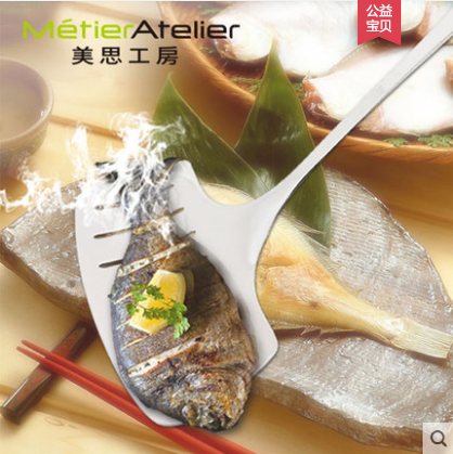 美思工房翻鱼铲304不锈钢煎铲牛排平铲漏油铲子煎饼铲油炸锅铲|msdalam kategori dapur/memasak Appliances, memasak Appliances, Memasak sudu spade, spade goreng - dari Buy2taobao.com untuk memberikan perkhidmatan ejen Taobao profesional membeli