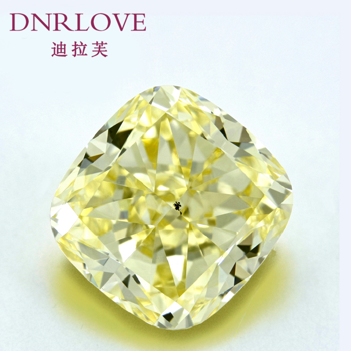 迪拉芙正品 黄色异型钻石 裸钻3.3克拉fancy yellow 垫型GIA证书 迪拉芙正品 黄色异型钻石 裸钻3.3克拉fancy yellow 垫型GIA证书