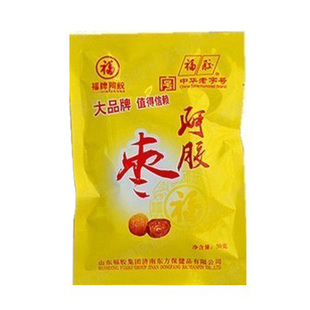  山东福牌阿胶水晶枣 独立包装 阿胶块制 50g装 正品 阿胶枣