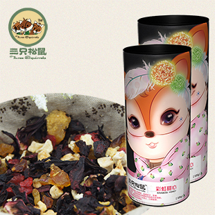  【品牌团】三只松鼠_彩虹甜心水果茶果粒茶巴黎香榭花茶105gx2