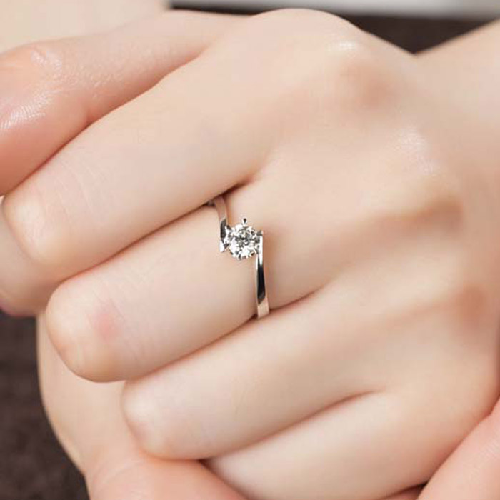 宝石矿工Darry ring18k白金钻石戒指 30分钻戒 女戒 裸钻定制正品 宝石矿工Darry ring18k白金钻石戒指 30分钻戒 女戒 裸钻定制正品