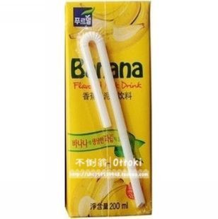  韩国原装进口香蕉牛奶 富乐美香蕉果泥乳饮料 单盒200ml(250g)