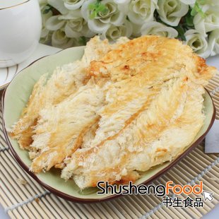  [书生海味店] 书生香烤鳕鱼片100g(107) 鲜美即食烤鱼片