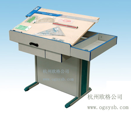 杭州欧格塑钢脚工程制图桌 机械绘图桌 可升降