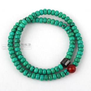  女巫推荐 狮子座年开运手环 扁珠蓝绿松石聚合能量手链女款
