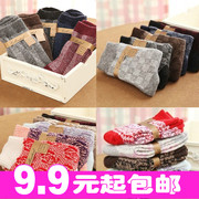 2013新品 秋冬加厚款 高质量 兔羊毛袜男女袜 商务袜子 厂家直销