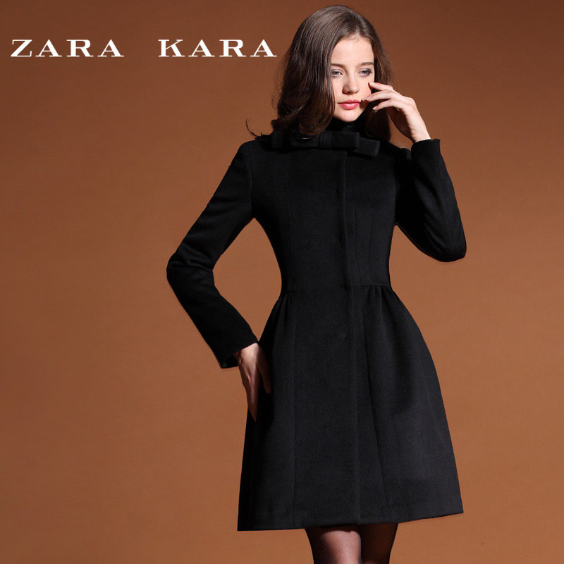 zara <em>kara</em>欧洲站2013<em>女装</em>秋冬装新款妮子毛呢