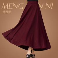 2013秋冬款羊绒羊毛呢半身裙欧美复古<em>赫本</em>风