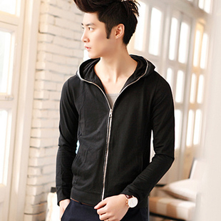  新款春装皮饰装饰纯棉卫衣505-361-p95 黑色