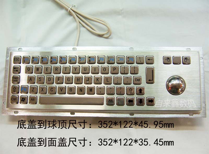 金属工业键盘 工控机轨迹球 触摸板 不锈钢有线键鼠一体键盘在类目 电脑硬件/显示器/电脑周边, 键盘中 - 来自Buy2taobao.com提供专业的淘宝代购服务