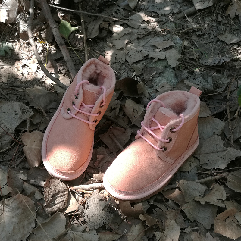 Children's snow boots 2018 new pattern Fur one Parenting winter genuine leather keep warm Cotton-padded shoes Frenum soft sole non-slipin the Shoes/Baby Shoes/Parent-child shoes , Boots/Snow boots category - from Buy2taobao.com to provide professional Taobao agent buy service