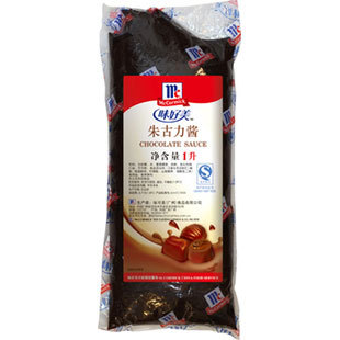  烘焙原料*味好美朱古力酱 圣代巧克力酱 冰激凌果酱 1L原装