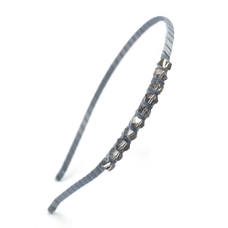 细水钻水晶串珠发箍...