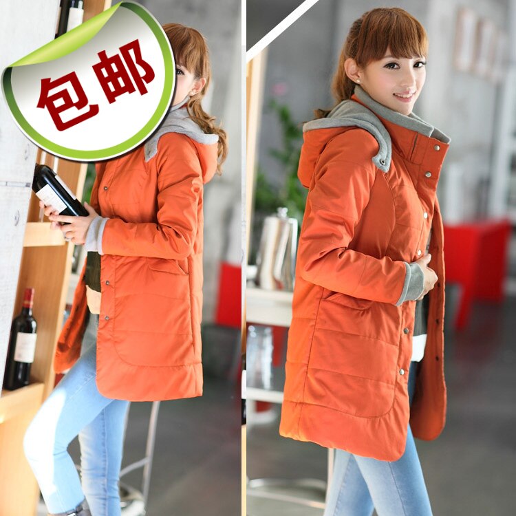 蘑菇街<em>冬装少女</em>棉衣 中长款韩版中学生棉服女