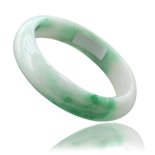  飞来石/A货翡翠手镯特价限量养身浅绿色翡翠玉镯子带证书包邮