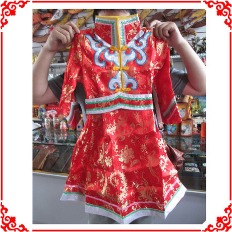蒙古族特色服装儿童蒙古袍舞台舞蹈演出服少数