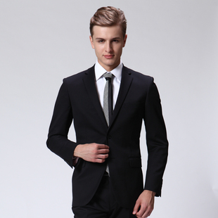  罗蒙/Romon 正品 男士修身弹力抗皱羊毛套装西服 3S21055