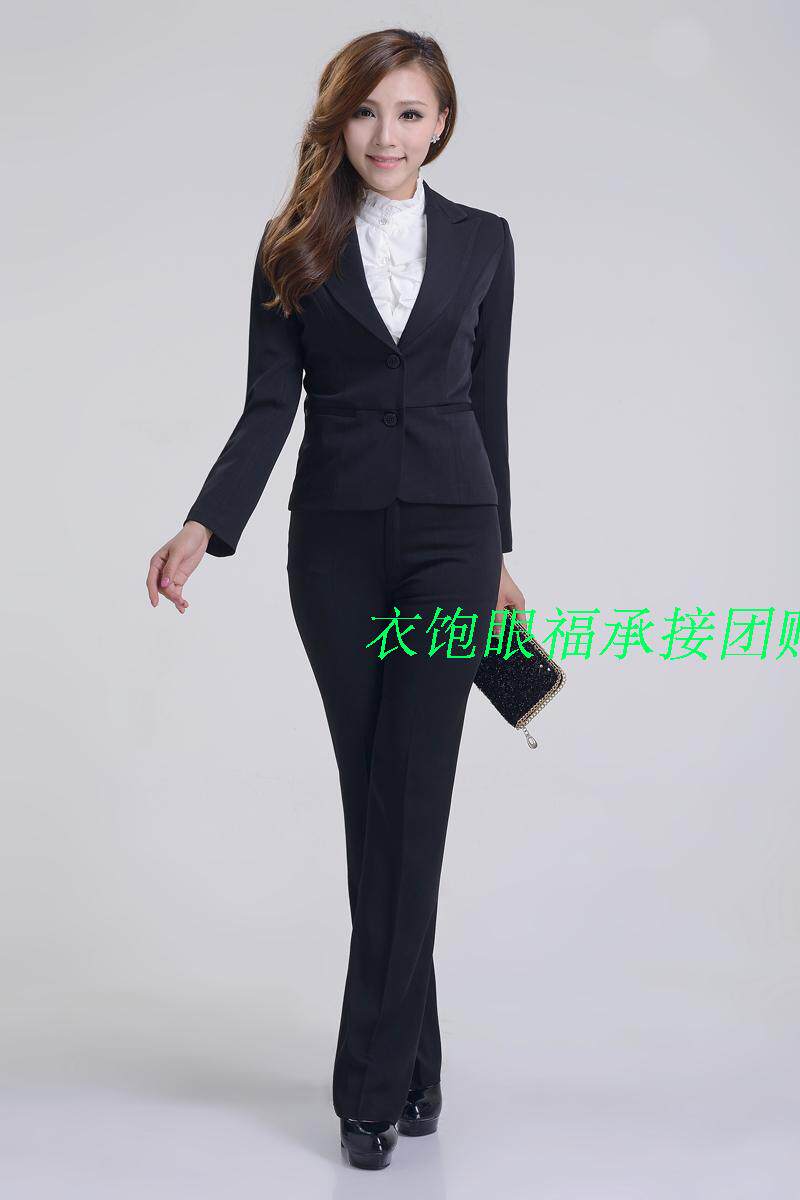 超值<em>职业</em>套装 新款修身一扣长袖<em>女子职业装</em> 气