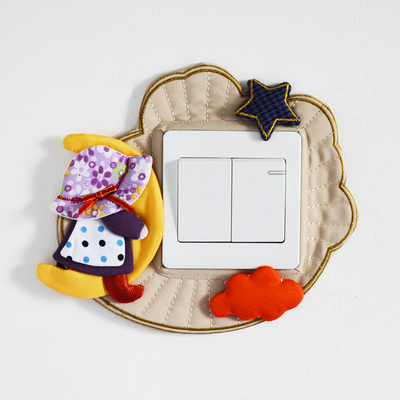 Fabric Switch Cover modern Simplicity Switch Sticker Wall stickers Socket stickers switch Cover smart cover Moon Girlin the Home Fabric , Dust protection cover , Switch Cover category - from Buy2taobao.com to provide professional Taobao agent buy service