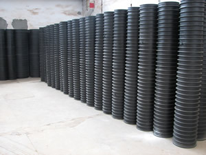 FRPP增强聚丙烯模压排水管 排污管 异形肋 排