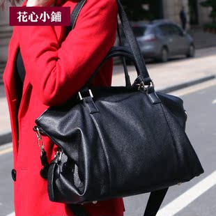  花心小铺-新款街头范皮带装饰铆钉手提单肩斜挎女包包-10240