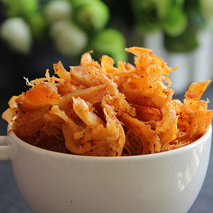  鱿鱼 鱿鱼丝 风味鱿鱼片 碳烤翅丝 风琴鱿鱼尾片 100g 3袋包邮