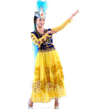 舞姿缘演出舞蹈新款舞蹈服装维吾尔族新疆少数