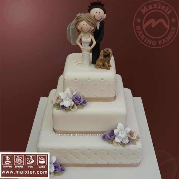 翻糖蛋糕 婚礼蛋糕 Fondant wedding cake 人物造型高雅北京蛋糕 翻糖蛋糕 婚礼蛋糕 Fondant wedding cake 人物造型高雅北京蛋糕