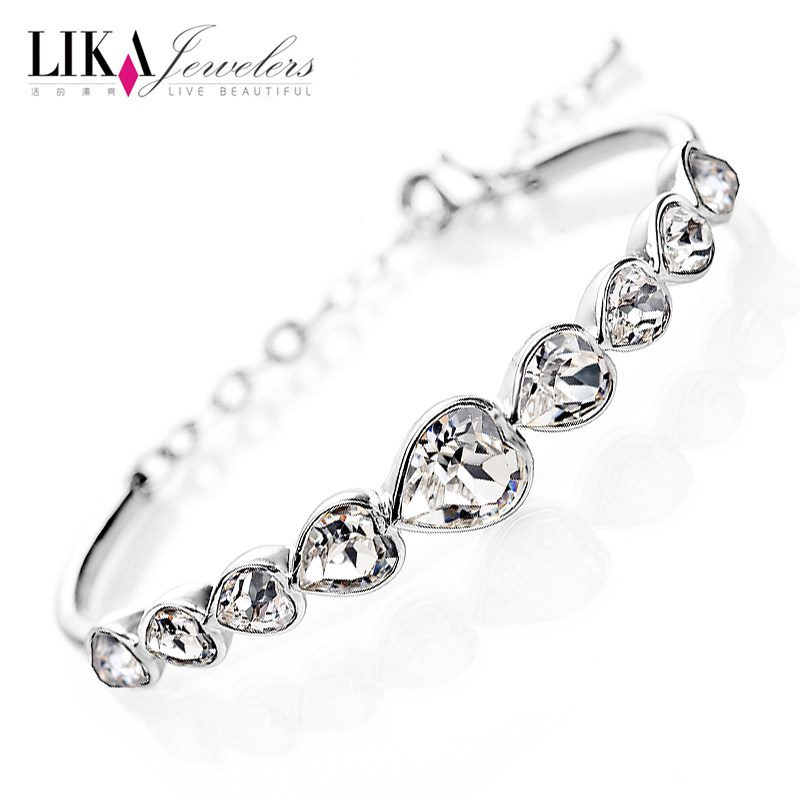 LIKA正品 施华洛世奇 水晶 手链 女 时尚 多层 手镯 欧美 饰品 LIKA正品 施华洛世奇 水晶 手链 女 时尚 多层 手镯 欧美 饰品