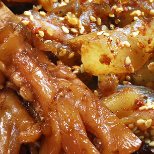  四川特产小吃 蜀道香私房菜 水晶牛蹄筋 香辣牛肉零食 先卤后炒