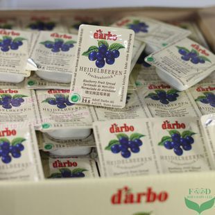 新品特价源自奥地利 德宝 darbo 蓝莓果酱  果酱粒14g 买10送1