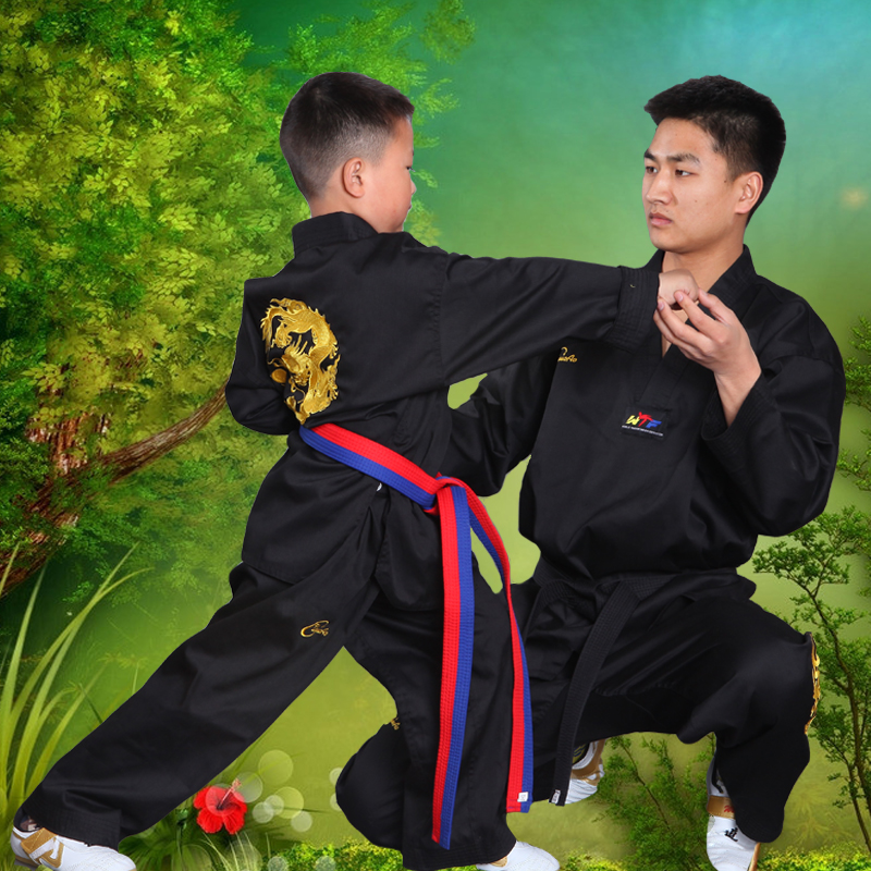 black Taekwondo Coach Uniforms Uniforms children Adult Taekwondo suits Nunchakus Uniforms Can be customizedin the Sports/Yoga/Fitness/Fans supplies , Taekwondo/Wushu/Fight , Taekwondo , Tae Kwon Do category - from Buy2taobao.com to provide professional Taobao agent buy service