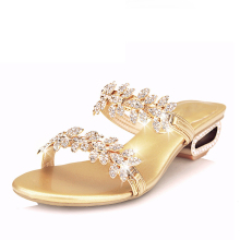 Xuan of Janice Man 2013 summer new women's slippers sheepskin diamond Roman hollow sandals and slippers leather slippers with women