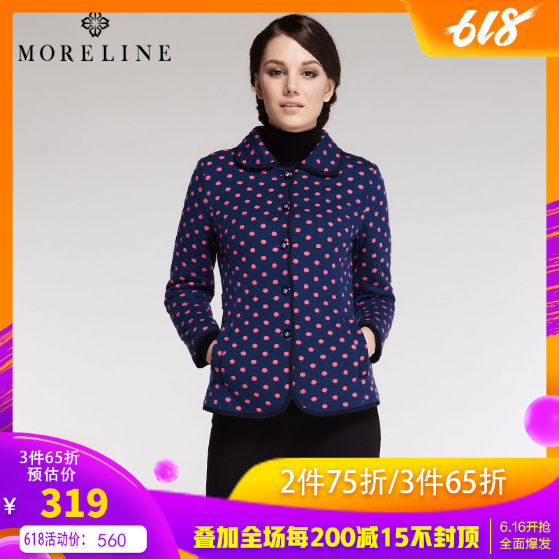 沐兰MORELINE时尚活力波点印花针织长袖经典短款棉服女7886201在类目 女装/女士精品, 棉衣/棉服中 - 来自Buy2taobao.com提供专业的淘宝代购服务