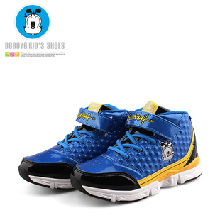  新款正品巴布豆童鞋男童 高帮儿童运动鞋防滑篮球鞋31526