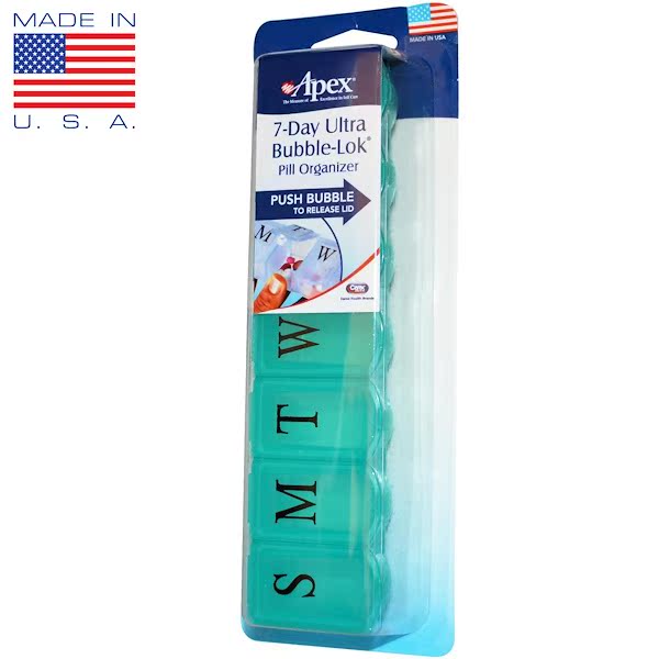 正品促销美国购Apex 7天药物分装盒超大便携药盒安全便捷现货在类目 收纳整理, 家庭收纳用具, 收纳盒, 药盒中 - 来自Buy2taobao.com提供专业的淘宝代购服务