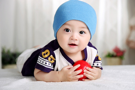 男宝宝海报、可爱宝宝墙画、大眼睛漂亮宝宝贴