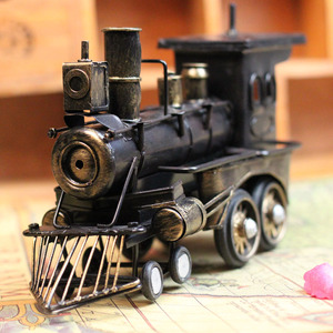 凯斯黛尔 火车头模型 手工艺品摆件zakka