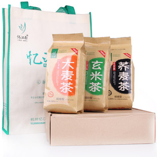  特价促销 忆江南五谷茶套装苦荞麦茶大麦茶玄米茶养生茶750g 包邮