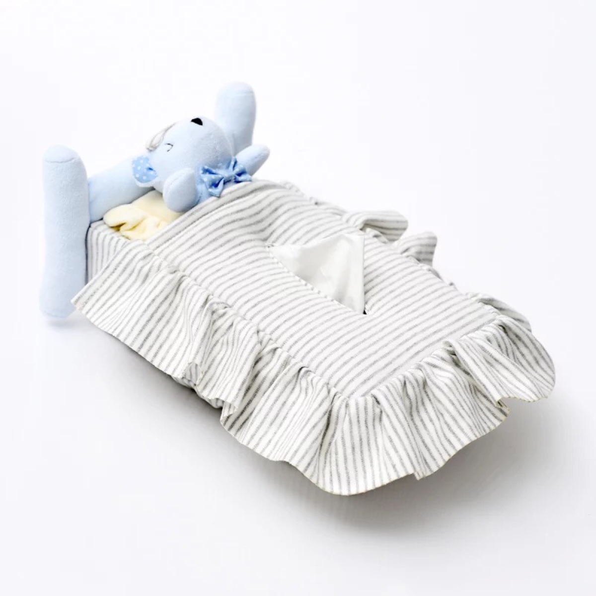 Exit oe Boutique Home Tissue box cover lovely Silly Bear pure cotton Skirt stripe knitting Tissue box coverin the Storage consolidation , Home Storage appliances , Pouch , Towel sets category - from Buy2taobao.com to provide professional Taobao agent buy service