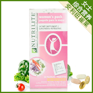  正品美国安利纽崔莱多种维生素+胶原蛋白+鱼油+钙 女士综合营养包