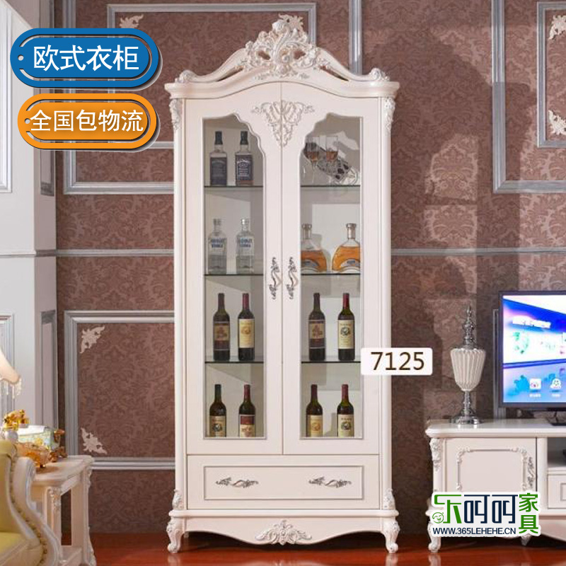 欧式酒柜餐客厅玻璃茶水柜餐边柜多功能简约现代白色储物碗柜实木在类目 住宅家具, 柜类, 酒柜中 - 来自Buy2taobao.com提供专业的淘宝代购服务