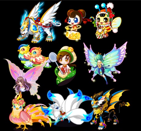 flash 游戏卡通可爱 鸳鸯 <em>九尾</em>狐粽子人动物 动态