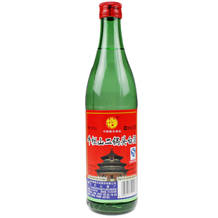  北京牛栏山二锅头 56度牛栏山二锅头酒500ml 绿瓶高度白酒 特价