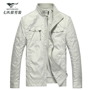  七匹狼夹克 男士茄克衫 正品外套 春装新品 男装  jacket 01815