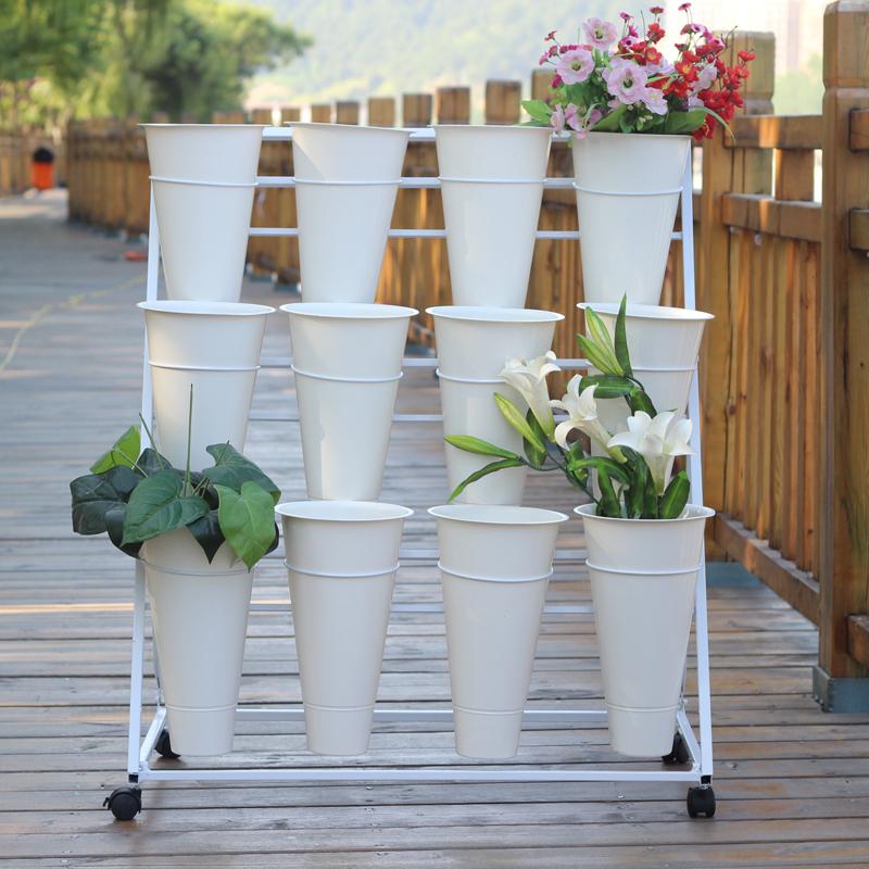 Florist Large Plastic flower Wheel fold Iron art Bold flower Shelf Multilayer Flower Barrel Framein the Residential furniture , Shelf , Flower/Spend a few category - from Buy2taobao.com to provide professional Taobao agent buy service