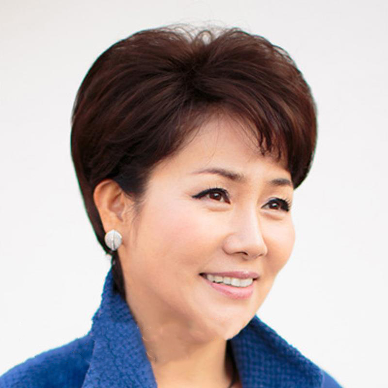 时尚女士高档真发中老年假发 女 短发蓬松逼真短卷发老年人假发套在类目 美发护发/假发, 假发, 其它假发中 - 来自Buy2taobao.com提供专业的淘宝代购服务