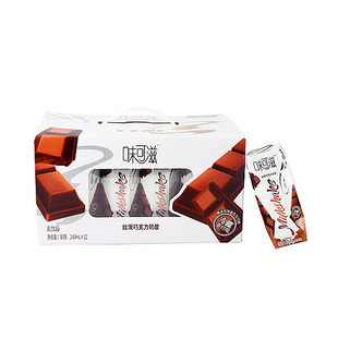  内蒙古伊利牛奶 味可滋巧克力奶昔乳饮品240ML*12 特价不包邮
