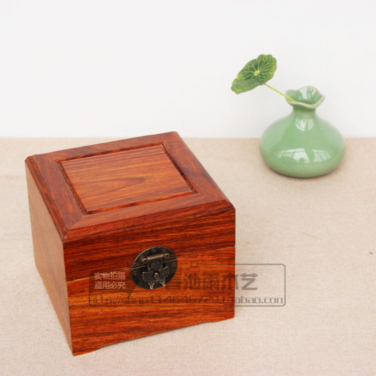 solid wood Jewelry box Square dark-red enameled pottery teapot teapot Collection Gift box Mahogany pear Wood accessories The pieces storage boxin the Home accessories , Decorative items , Jewelry Box category - from Buy2taobao.com to provide professional Taobao agent buy service