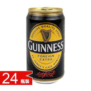  原装进口Guinness 健力士黑啤酒(罐)330ml*24 黑啤酒 生啤